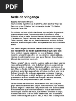Sede de vingança - Suzana Herculano-Houzel - neurociência