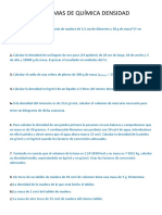 Problemas de Densidad Fisica y Química