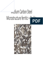 Medium Carbon Steel Microstructure Ferritic + Perlite