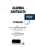 Algebra Abstracta I N Herstein