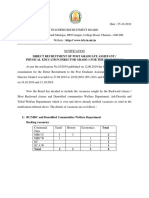 Direct Recruitment of Post Graduate Assistant / Physical Education Director Grade-1 For The Year 2018-19