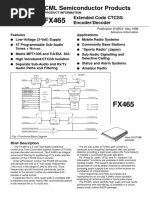 CML Semiconductor Products: Extended Code CTCSS Encoder/Decoder