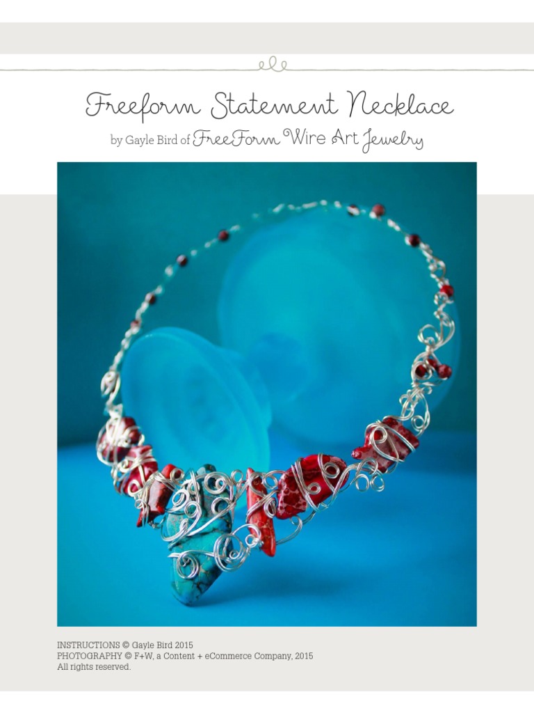 Freeform Wire Tutorial Pdf Jewellery Wire