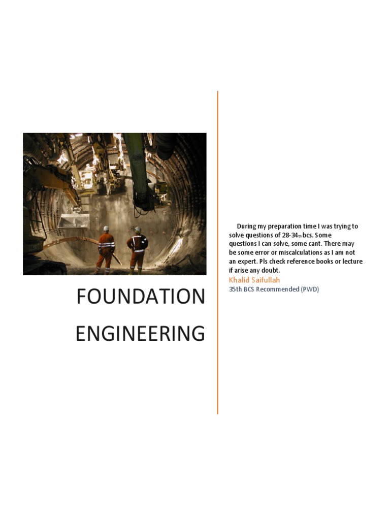 Foundation Engineering PDF PDF
