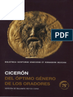 Ciceron, Marco Tulio. - Del Optimo Genero de Los Oratores (Bilingue) (2018)