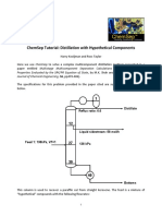 Chemsep Tutorial: Distillation With Hypothetical Components