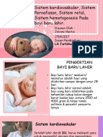 Sistem Kardiovaskuler, Sistem Pernafasan, Sistem Retal, Sistem Hematopoiesis Pada Bayi Baru Lahir