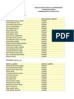 Representantes Cursos Electos Con Correos