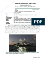 National Transportation Safety Board: Marine Accident Brief