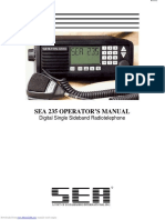 Sea 235 Operator'S Manual: Digital Single Sideband Radiotelephone