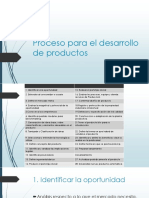 Proceso para El Desarrollo de Productos