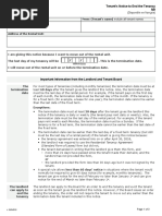 Queensland Notice to Leave (Form 12) | PDF | Lease | Leasehold Estate