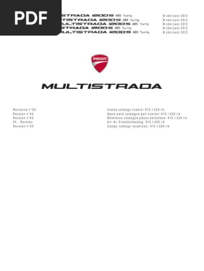 2012 Multistrada Parts Internal Combustion Engine Vehicle Parts