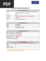 Student Assignment Covering Form