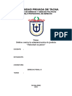 Delitos Contra La Administración de Justicia