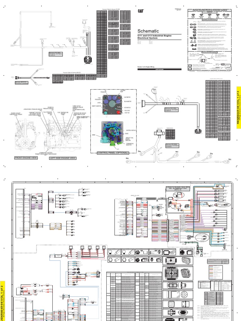 Caterpillar C11 C13 Engine Schematic Switch Electrical