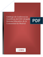 Catalogo Conferencias CSIC - 2019-2021