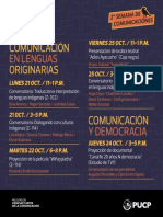 Programa II Semana de Comunicaciones