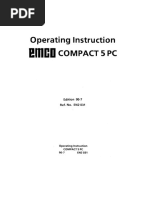 EMCO Compact 5 PC Operating Instructions PDF