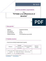 Guia de Foro de Debate y Argumentacion