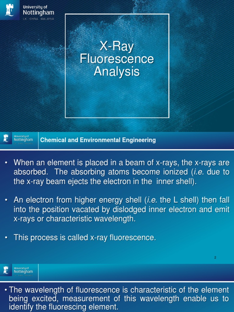 X Ray Fluorescence PDF X Ray Fluorescence