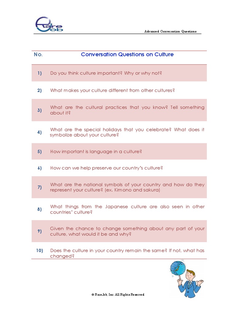 Conversation Questions On Culture | PDF