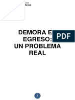 Demora en Egreso. Un Problema Real - Propuesta Mesa Directiva Fepuc