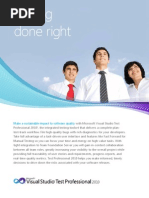 Download Microsoft Visual Studio Test Professional 2010 Datasheet by Sarvesh M Dev SN43292622 doc pdf