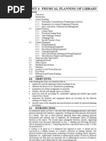 Unit 4 Physical Planning of Library: Structure