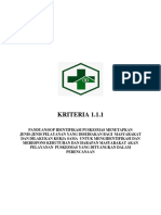 Kriteria 1.1.1