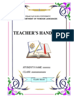 teacher's handbook cover