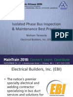 Isolated Phase Bus Inspection & Maintenance Best Practices: Mohsen Tarassoly Electrical Builders, Inc. (EBI)