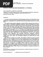 Tutorial on PLS and PCA