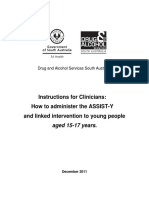 ASSIST-Y 15-17yo Instructions For Clinicians Dec 2011 Revised March 2017 PDF