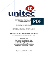 Informe. Desarrollo de La Producción de Café en Honduras