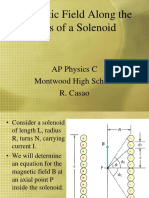 Magnetic Field Along The Axis of A Solenoid