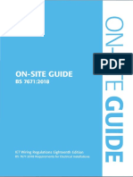 On-Site Guide (BS 7671 - 2018) (Electrical Regulations) PDF