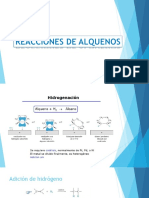 Reacciones orgánicas de adición y oxidación