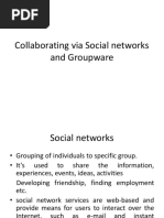 Collaborating Via Social Networks and Groupware