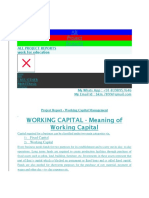 Working Capital - Meaning of Working Capital: All Project Reports