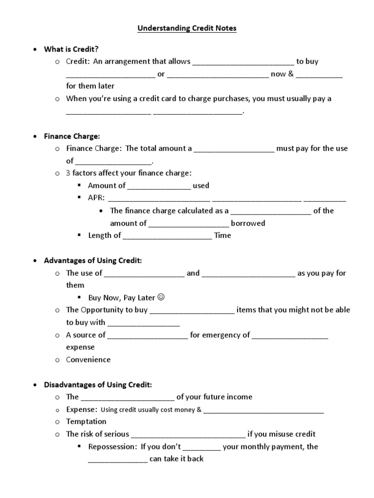 111 Credit Theft Guided Notes PDF Credit Card Theft