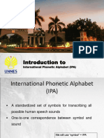 Introduction to the International Phonetic Alphabet (IPA