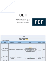 Ok Ii: DPJP: Dr. Kulsum, SP - An 5 Rencana Anestesi