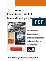 AIB International - Instalaciones de Manufactura de Materiales de Empaques en Contacto Directo Con Alimentos PDF