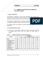 TCVN 6772-2000 Domestic Waste Water Standards-Permssible Pollution (En)