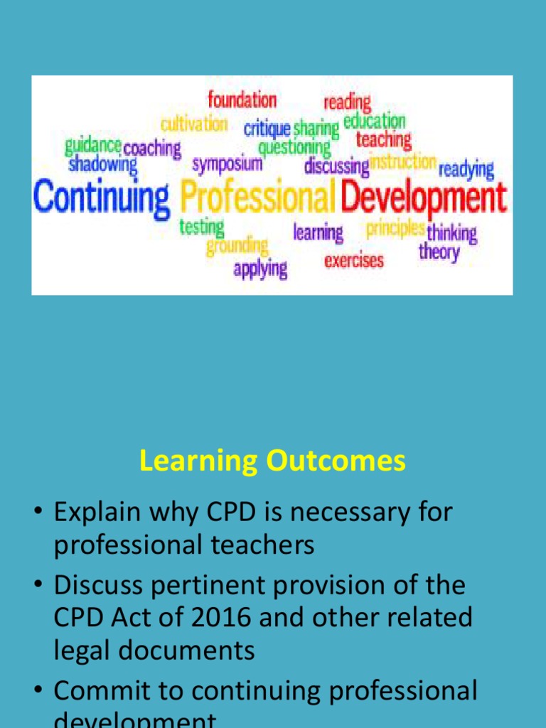 CPD Mandates for Professional Teachers | PDF | Professional Development ...
