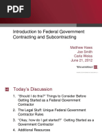 Government Contracting Part 1 Slides