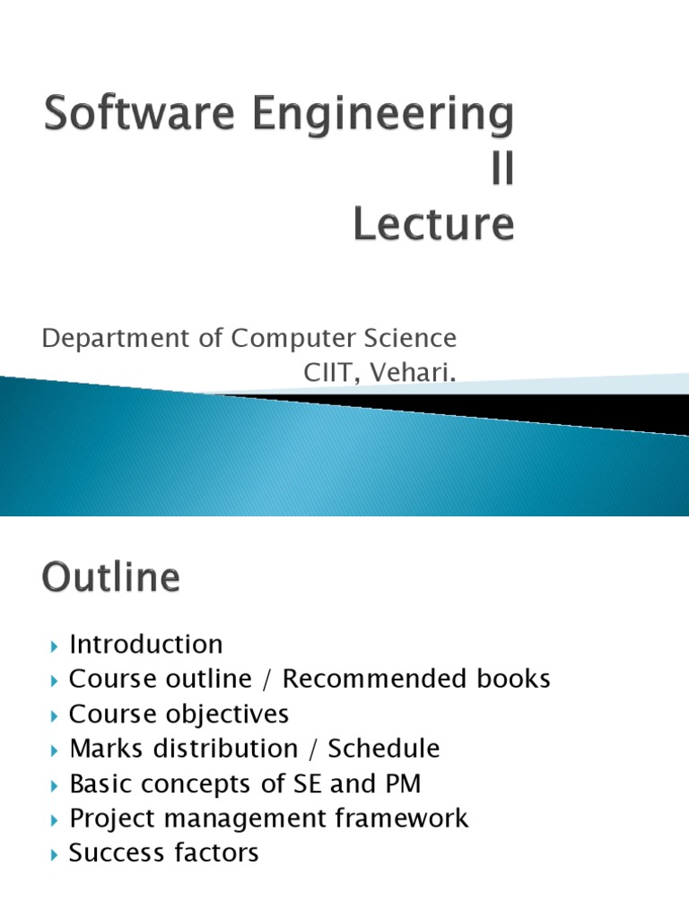 Department of Computer Science CIIT, Vehari | PDF | Project Management ...
