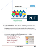 Human Factors 9: Safe and Successful Performance of The Maintenance Team