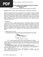 Strategy and Temperature Affect of The Charging of Lithium-Ion Battery Management System